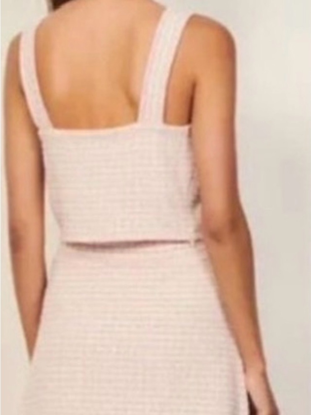 Sandro Paris Blandine Skirt 1 Daniella Top 2 Pink Purple Tweed Set Size S/M $485 - Picture 2 of 7